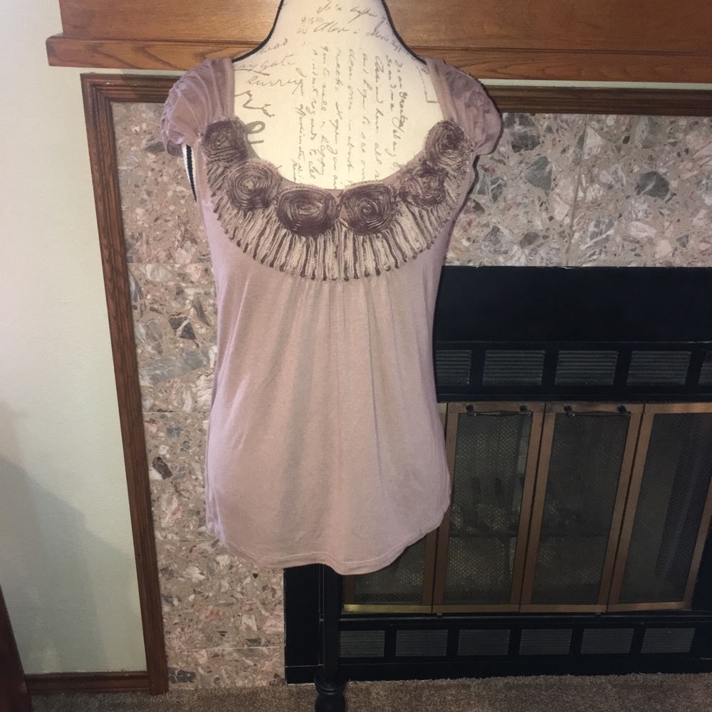 🌺AB studio Light Brown Blouse